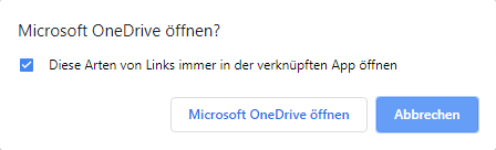 Aufforderung in Chrome