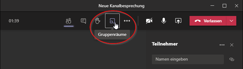 Gruppenräume Symbol